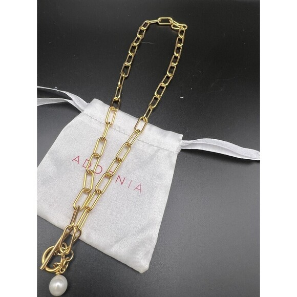 Adorina 14K Gold-Plate and Cultured Pearl Necklace - Picture 4 of 5